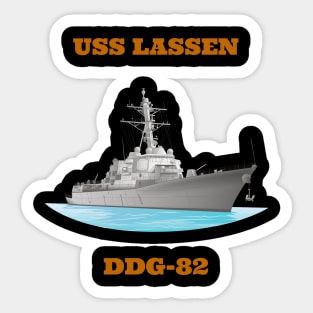 Lassen DDG-82 Destroyer Ship Sticker